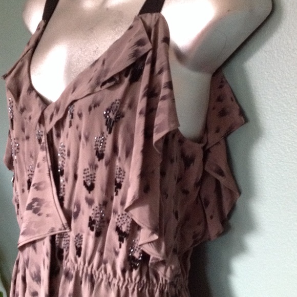 Sale! Beaded 100% Silk Flutter  6 - Picture 3 of 8